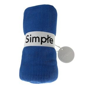 Blue Waffle Knit Fabric ~ Lot of 2 Meters ~ Lightweight , 2 way Stretch apparel